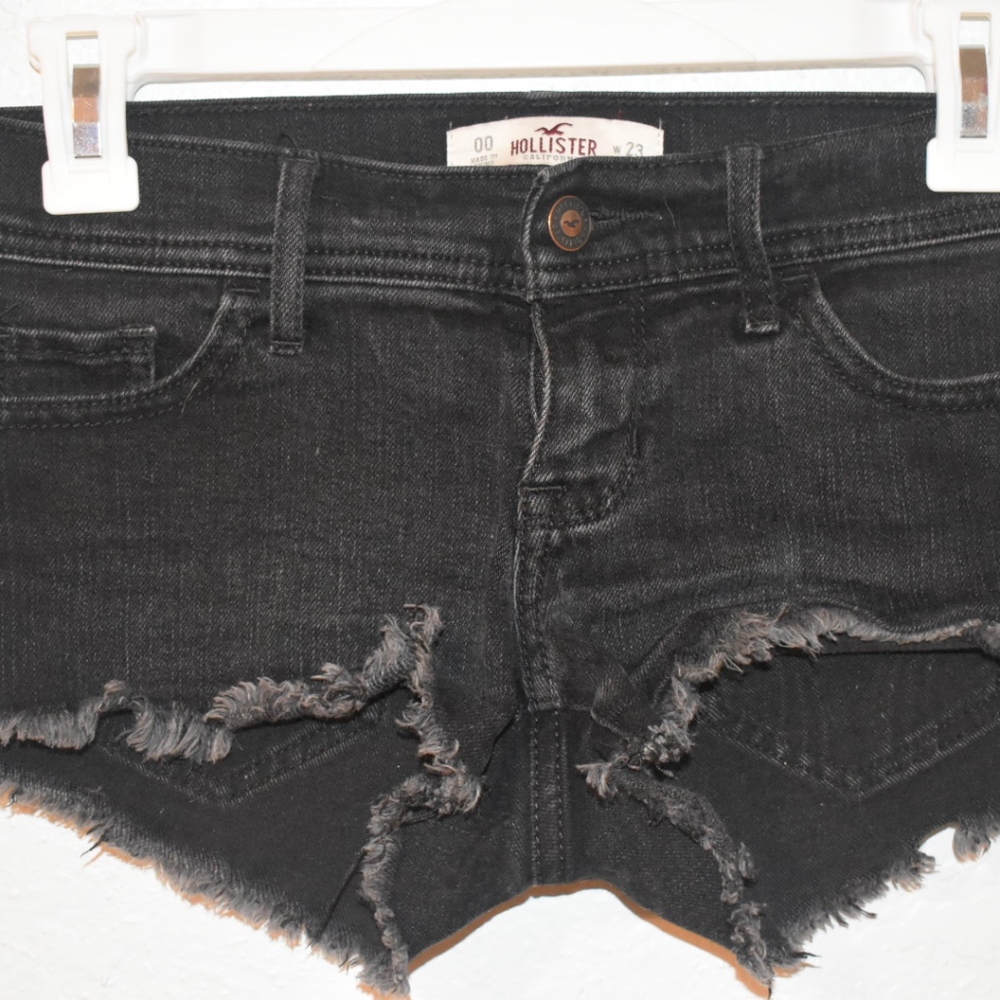 Black Jean Shorts